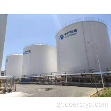 Μεγάλες βιομηχανικές δεξαμενές αποθήκευσης αερίου πλήρους περιορισμού